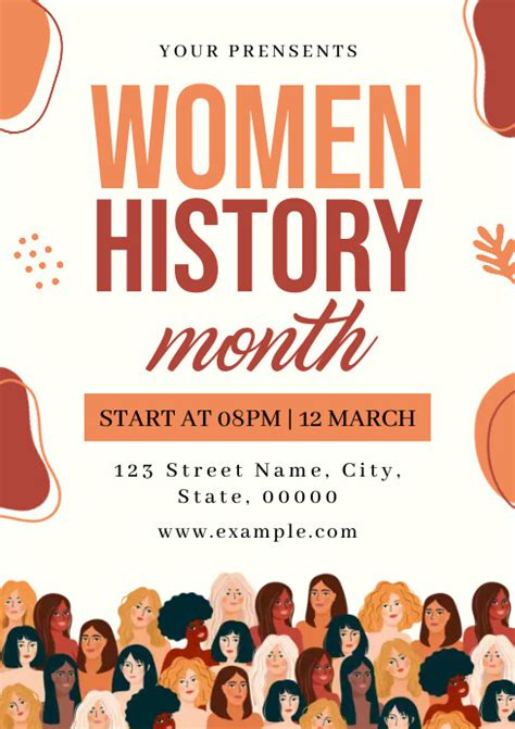 Women History Month Flyer Template Postermywall