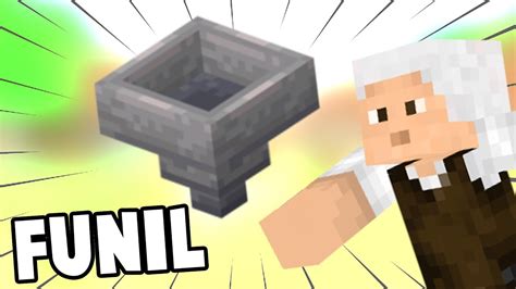 COMO FAZER E USAR FUNIL SISTEMA SIMPLES DE FUNIL NO MINECRAFT Dicas