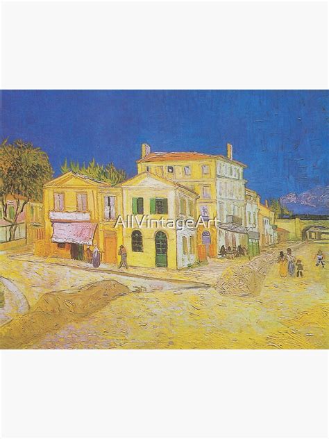 Póster Vintage Vincent van Gogh La casa amarilla Casa de Vincent