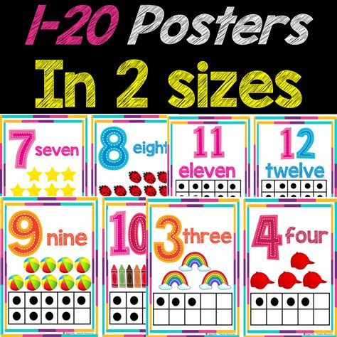 Number 1 20 Posters For Classroom Decor Made By Teachers