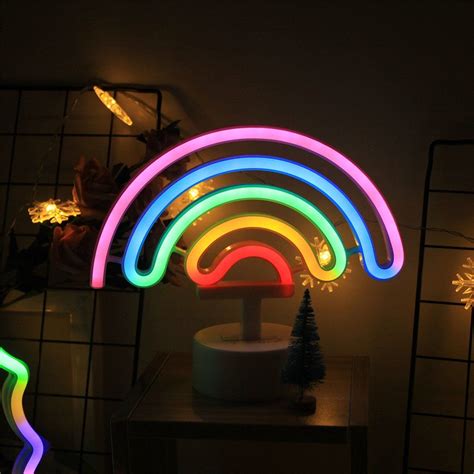 Neon Sign Wall Decor Rainbow Led Neon Lighting Neon Signs Rainbow