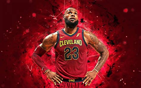 LeBron James Abstract Art NBA Basketball Stars Cleveland Cavaliers