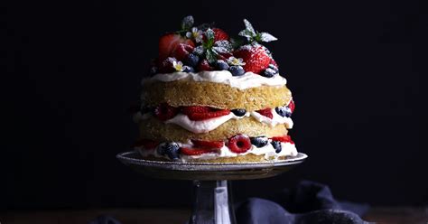 Vegan Lemon Cake with Fresh Berries - Wife Mama Foodie