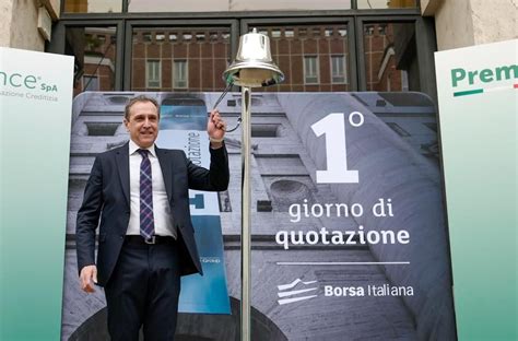premia finance spa primo giorno  quotazione  piazza affari premia