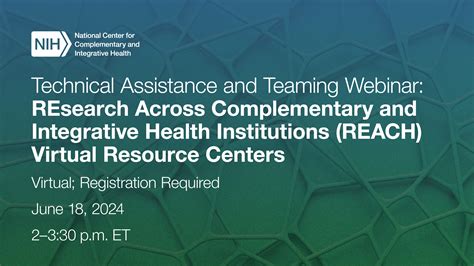 Technical Assistance And Teaming Webinar Research Across Complementary