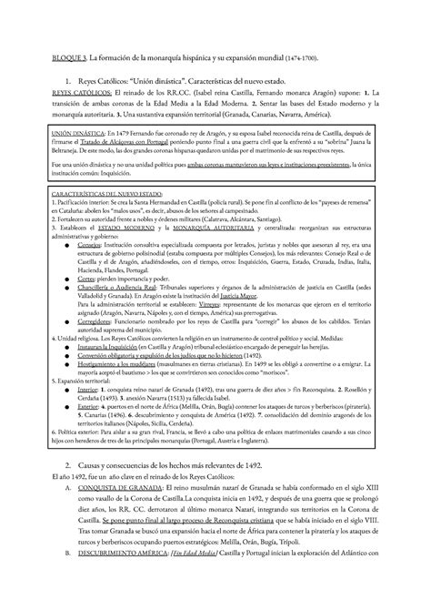 2 La formación de la monarquía hispánica y su expansión mundial