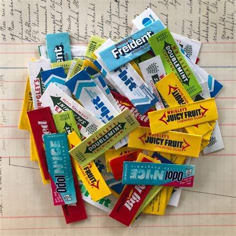 Chewing Gum Wrappers Etsy Uk