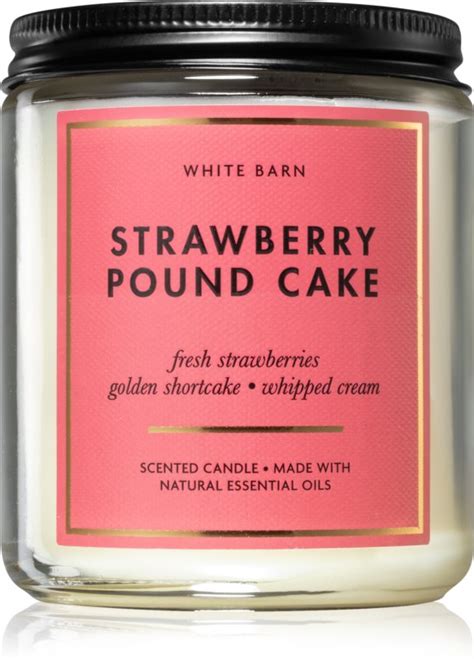 Bath Body Works Strawberry Pound Cake Scented Candle Notino Co Uk