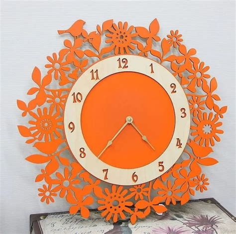 Modern Clock Cnc Laser Cutting Free Cdr Vectors File Vectors File