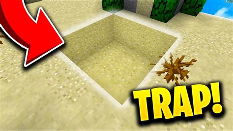 How To Make A Quicksand Trap In Minecraft Pocket Edition Youtube