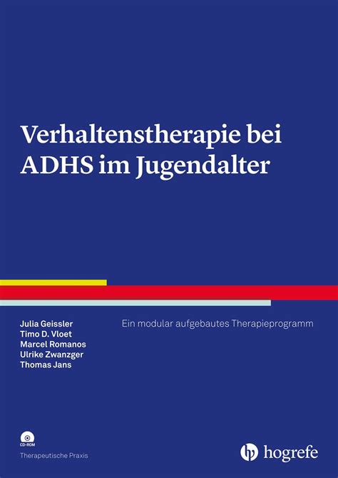 Verhaltenstherapie Bei Adhs Im Jugendalter Von Julia Geissler