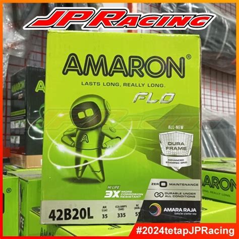 Jual Aki Mobil Amaron Flo Original 42B20L NS40ZL Aki Kering 12v