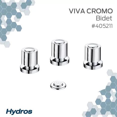 Combo Griferia Baño Hydra Viva Cromo Lavatorio Bidet Ducha HYDROS