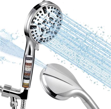 Filtered Shower Head With Handheld 10 Mode High Pressure Shower Heads