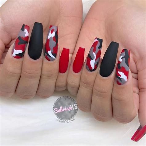 45 Stylish Red And Black Nail Designs Youll Love ️🖤 Be Modish