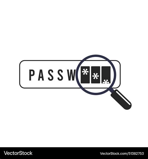 Password Brute Force Attack Password Phishing Vector Image