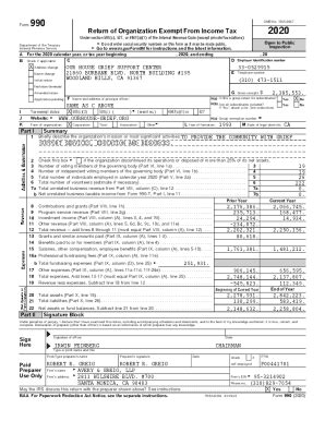 Fillable Online Our House 2020 Tax Return Public Disclosure Copy Fax