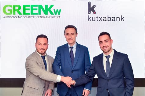 Estrategia Empresarial GreenKw y Kutxabank favorecerán el autoconsumo