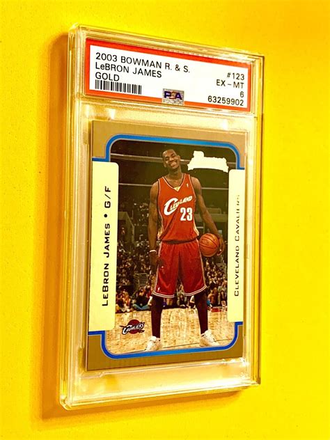 Bowman Lebron James Gold Variation Sp Rookie Rc Psa Ex