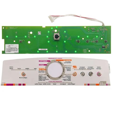 Placa Interface Painel Adesivo Para Lavadora Brastemp Bwl11