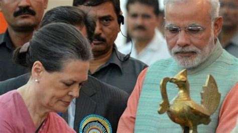 Parliament Monsoon Session Pm Modi Sonia Gandhi Briefly Interacts In