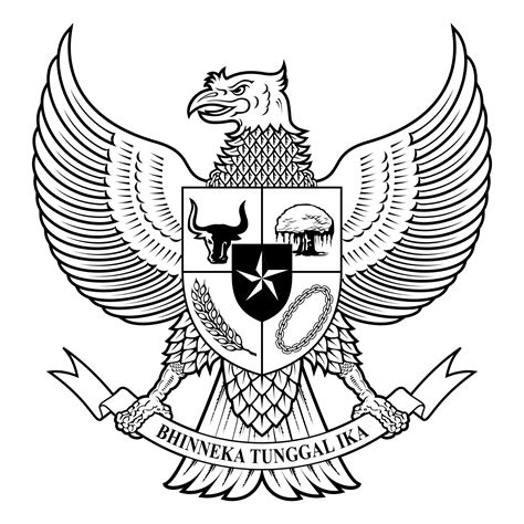 Logo Garuda Pancasila Bhinneka Tunggal Ika Vector Cdr Ai Eps Svg Porn