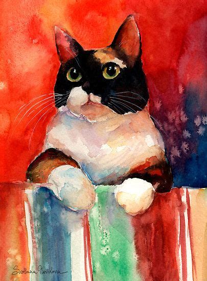 Calico Cat Painting at PaintingValley.com | Explore collection of ...