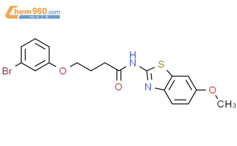 5589 25 3 4 3 Bromophenoxy N 6 Methoxy 1 3 Benzothiazol 2 Yl