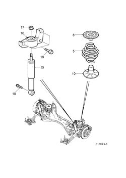 Saab 9 3 9440 Rear Suspension EPC Online Nemiga