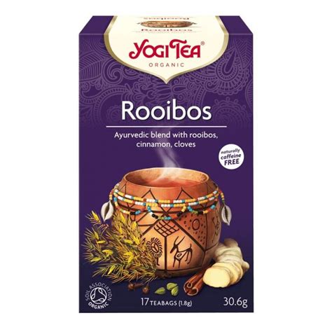 Yogi Thé Rooibos d Afrique Épices Bio Doux Chaud et Légèrement Épicé