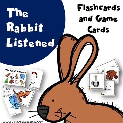 The Rabbit Listened - Flashcards and Game cards - Kids Club English