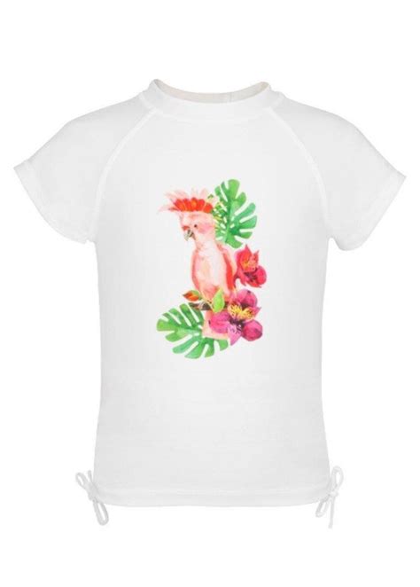 Snapper Rock Uv Werende Zwemset Bikini Shirt Kinderen Tropisch Multi