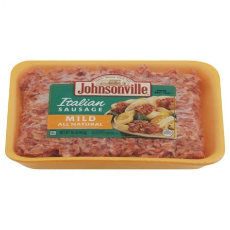 Johnsonville Mild All Natural Italian Ground Sausage 16 Oz Pick N Save