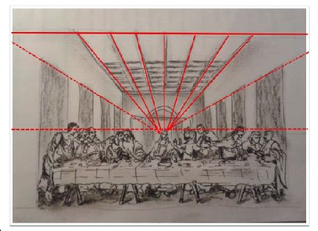 Linear Perspective Presentation In A Reproduction Of A Renaissance