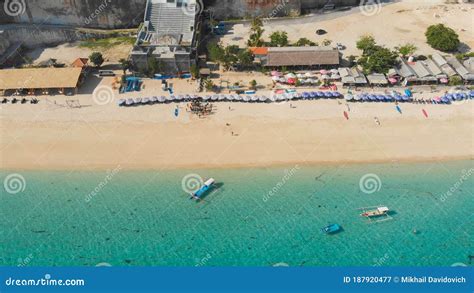 Aerial View Pantai Pandawa Beach In Bali Indonesia Editorial