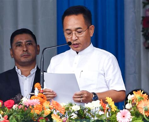 Prem Singh Tamang Sworn In As Sikkim Cm Rediff India News