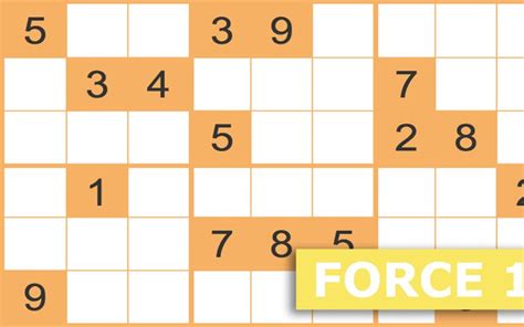 Sudoku gratuits - Force 1 - 19 janvier 2024 Grille n°1197