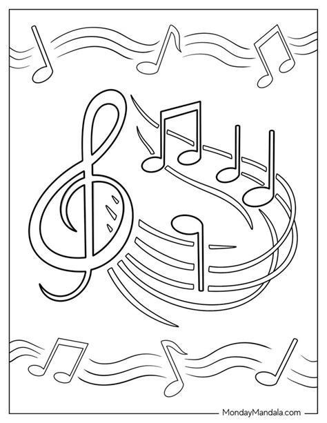 20 Music Coloring Pages Free Pdf Printables In 2024 Music Coloring