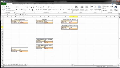 10 Pert Chart Template Excel - Excel Templates