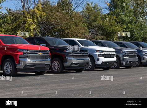 Plainfield Circa September 2020 Chevrolet Silverado Pickup Trucks On