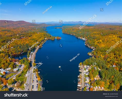 Alton Bay Lake Winnipesaukee Aerial View Stock Photo 2228370289