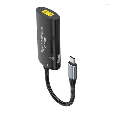 100w Usb C Extender Type C Slim Tip Adapter With Right Angle Dc Jack