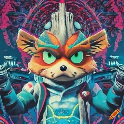 Intricate Details Of A Vintage Star Fox Poster On Craiyon