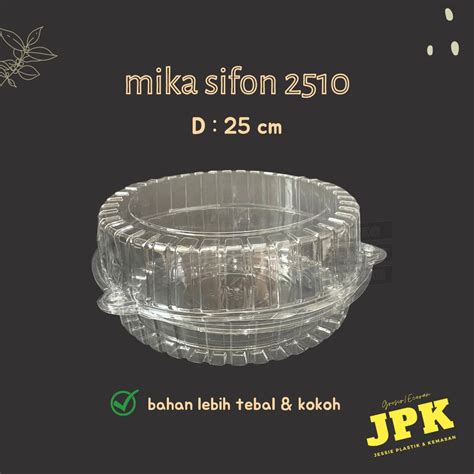 Jual Mika Bolu Bulat Bening Cm Mika Sifon Bahan Tebal