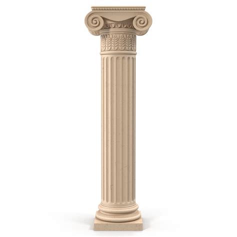 3d Model Of Ionic Order Column