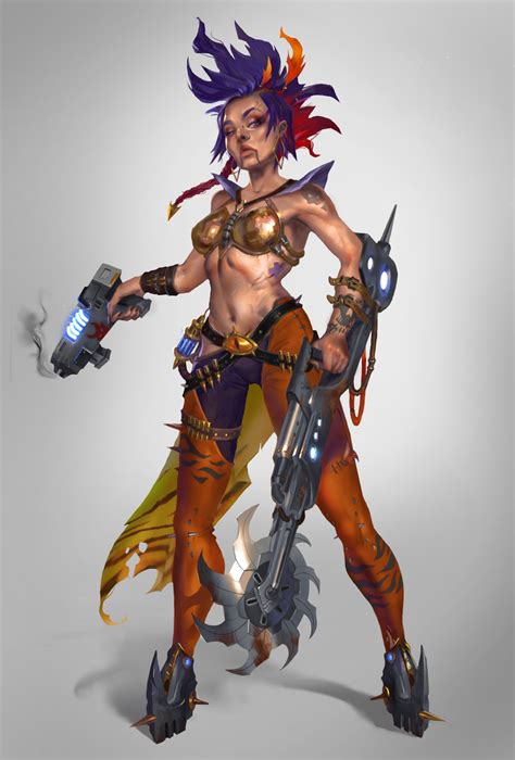 Artstation Necromunda Ganger Margo Zakharova Warhammer Warhammer