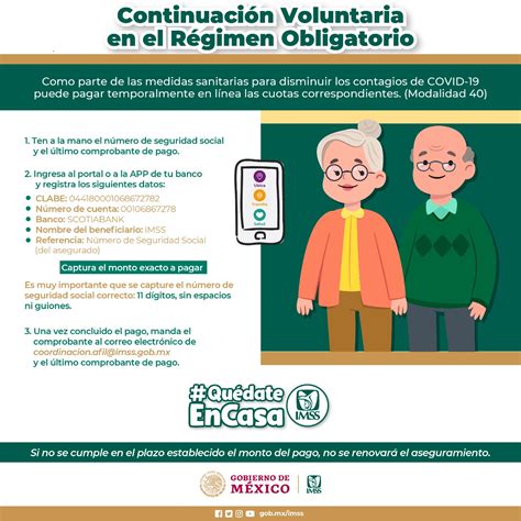 Inscripci N A La Continuaci N Voluntaria Al R Gimen Obligatorio En El Imss