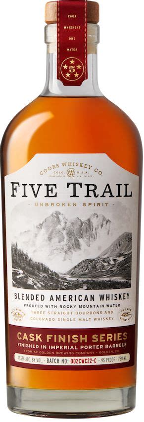 Flagship Blend Five Trail Single Malt Whiskey Wheated Bourbon