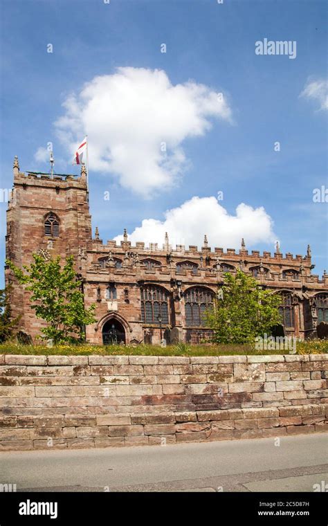 St Oswald S Church In The Small Ancient Market Town Of Malpas Cheshire