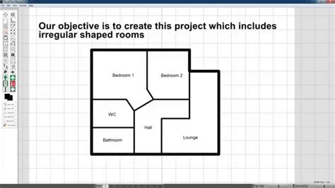 Visual Floor Planner Tutorial Irregular Rooms Youtube